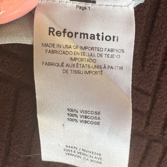 Reformation Arta Strapless Dress, size 6 - Picture 7 of 9